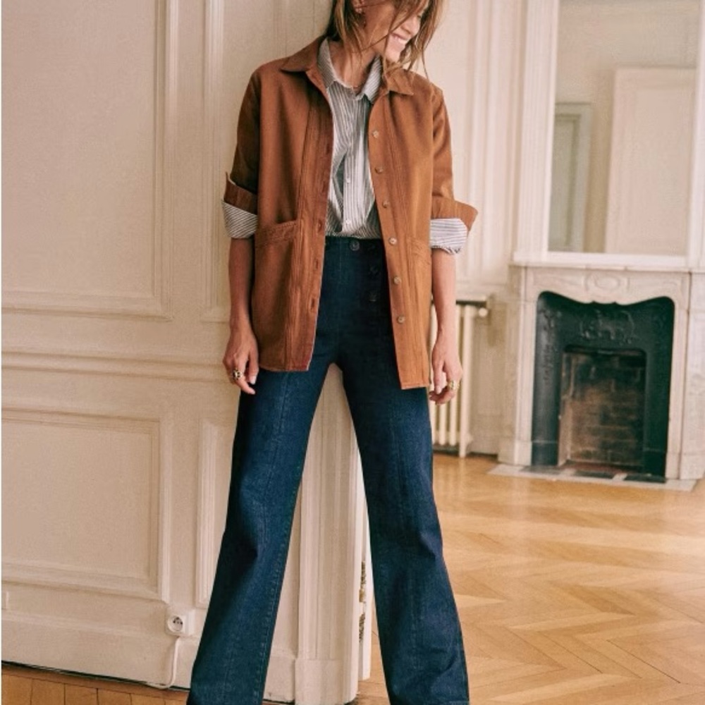 Sezane Will Jacket (S) - Camel Canvas - Sold out online